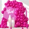 120pcs Hot Pink Balloon Arch Kit, 18 12 10 5 inch Hot Pink Latex Balloons Different Sizes Hot Pink Balloon Garland for Engagement Bridal Bachelorette Tropical Birthday Party Decorations